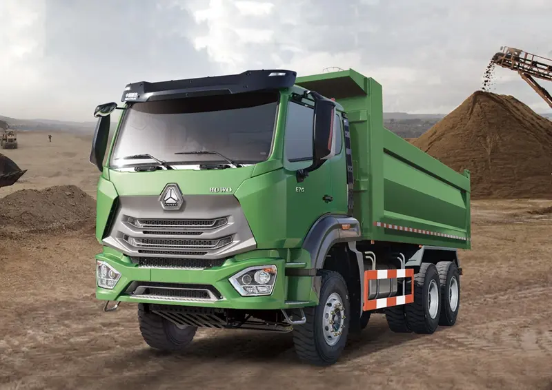 Green HOWO NX dump truck product reference